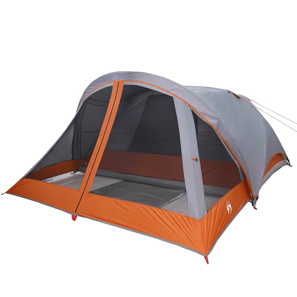 vidaXL Family Tent Cabin 6-Person Grey Waterproof