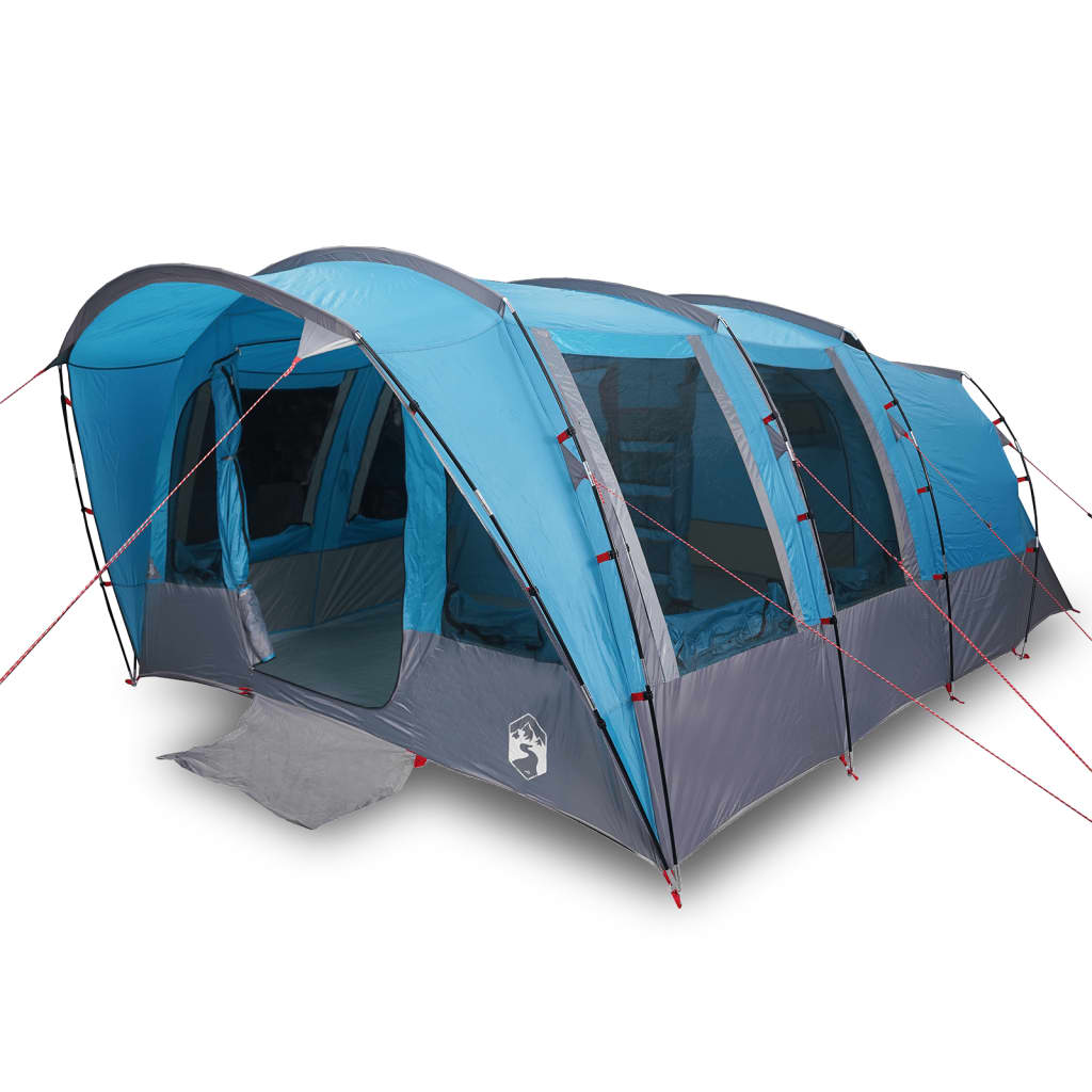 vidaXL Family Tent Tunnel 8-Person Blue Waterproof