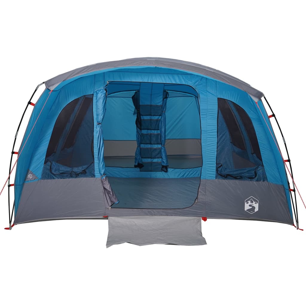 vidaXL Family Tent Tunnel 8-Person Blue Waterproof