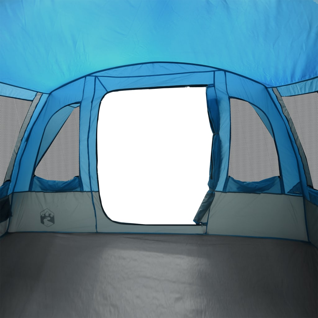 vidaXL Family Tent Tunnel 8-Person Blue Waterproof