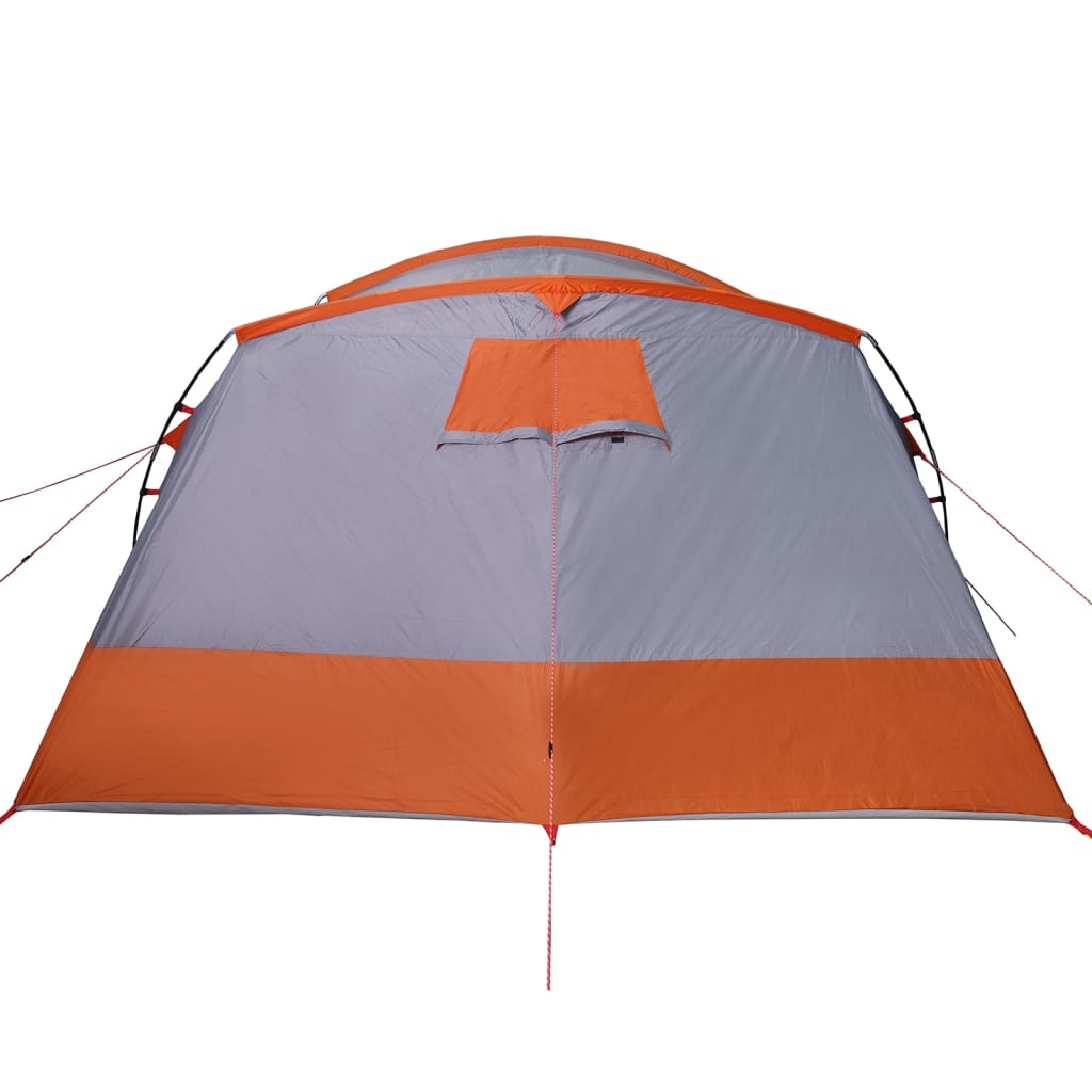 vidaXL Family Tent Tunnel 8-Person Grey Waterproof