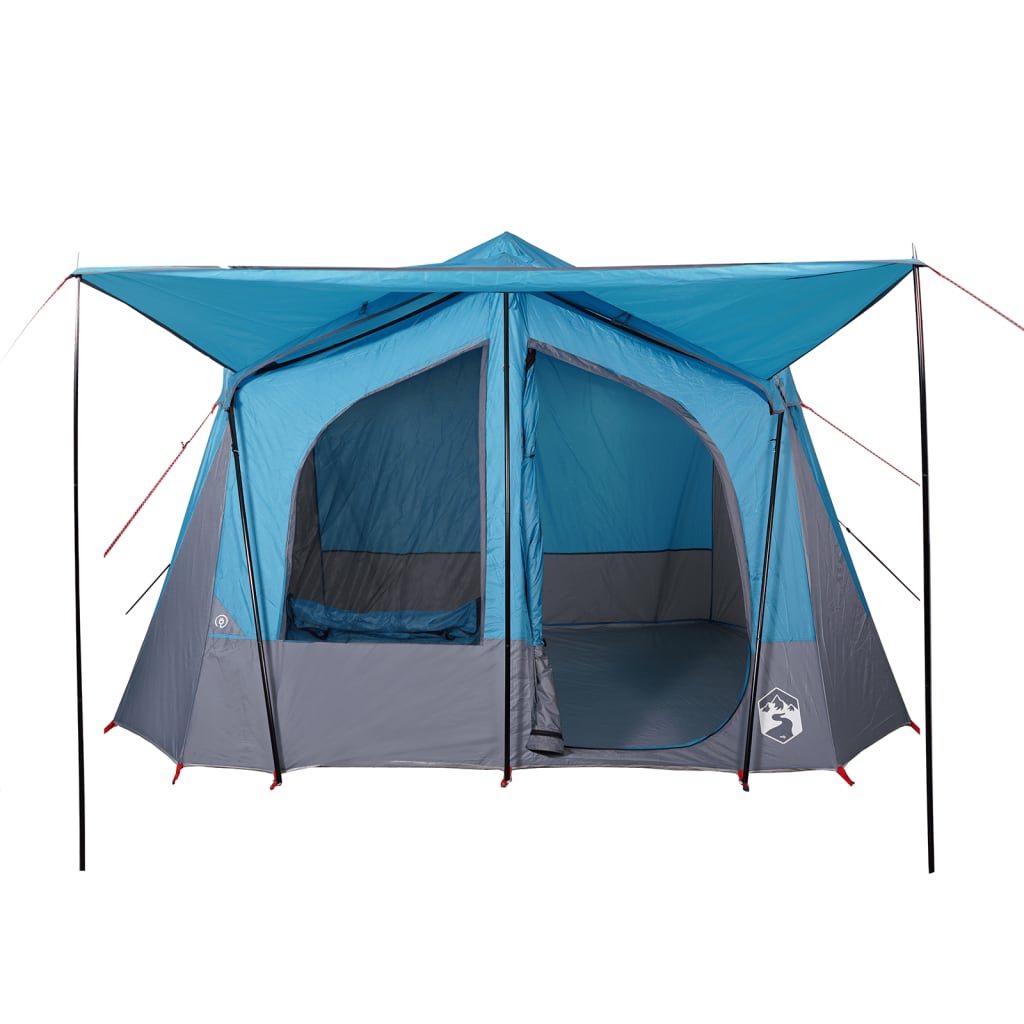 vidaXL Camping Tent Cabin 5-Person Blue Waterproof