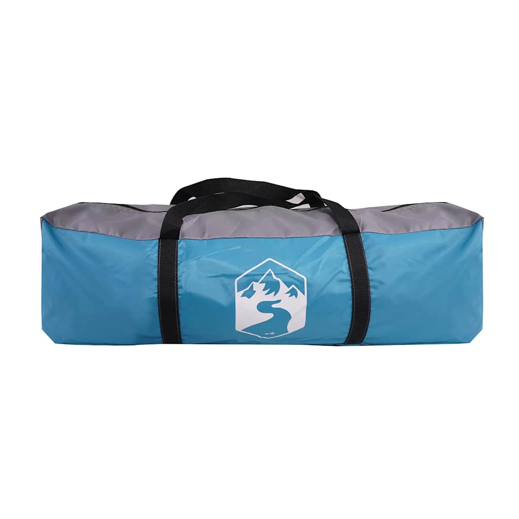 Camping Tent Cabin 5-Person Blue Waterproof