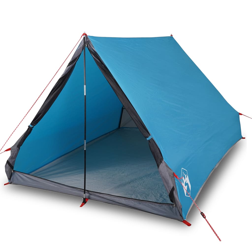 vidaXL Camping Tent A-Frame 2-Person Blue Waterproof