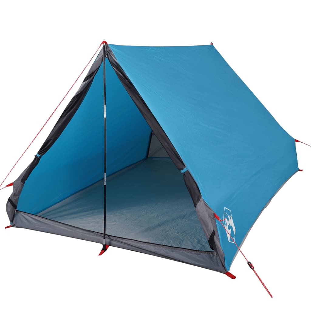 vidaXL Camping Tent A-Frame 2-Person Blue Waterproof