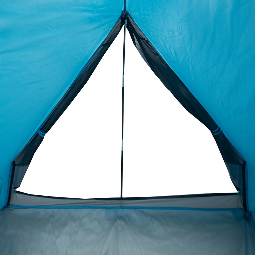 vidaXL Camping Tent A-Frame 2-Person Blue Waterproof