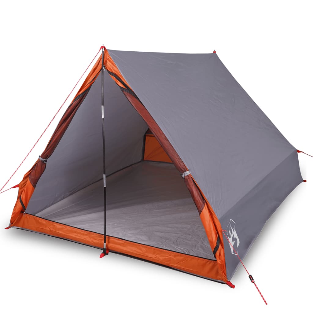 vidaXL Camping Tent A-Frame 2-Person Grey Waterproof