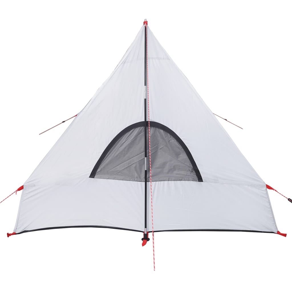 vidaXL Camping Tent A-Frame 2-Person White Blackout Fabric Waterproof