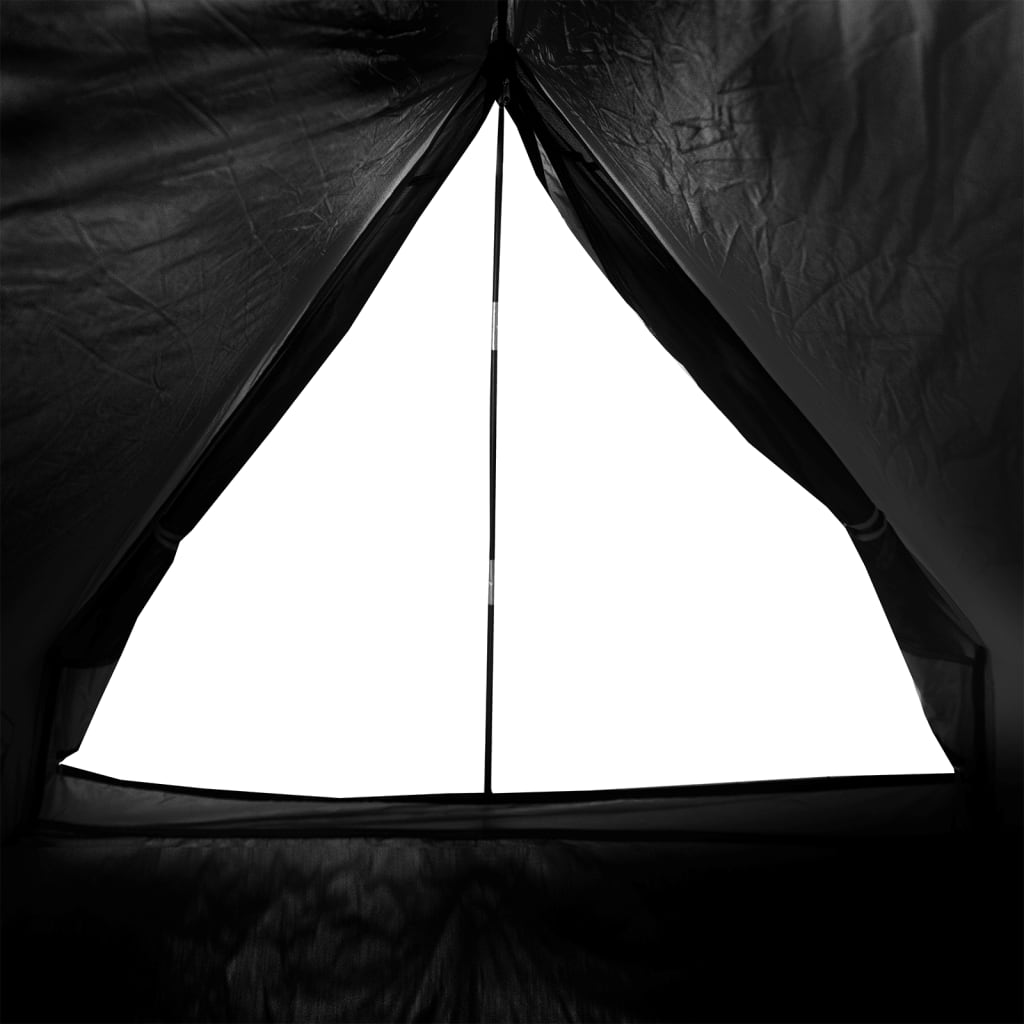 vidaXL Camping Tent A-Frame 2-Person White Blackout Fabric Waterproof