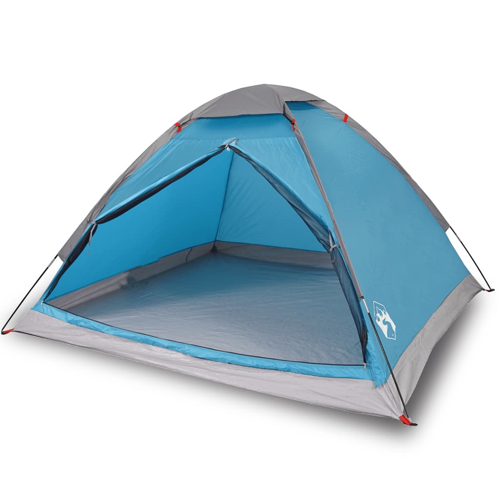 vidaXL Camping Tent Dome 2-Person Blue Waterproof