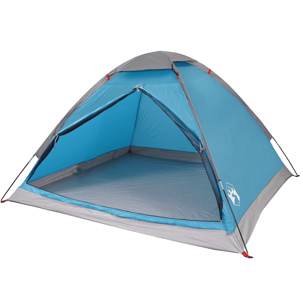 vidaXL Camping Tent Dome 2-Person Blue Waterproof