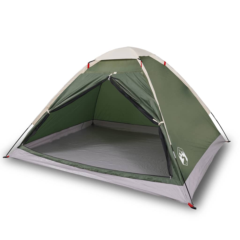 vidaXL Camping Tent Dome 4-Person Green Waterproof