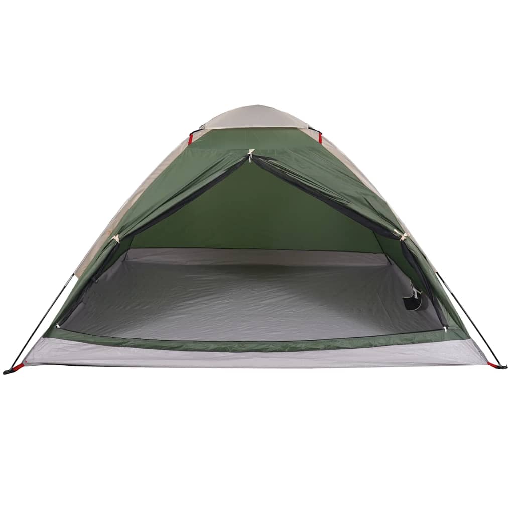 vidaXL Camping Tent Dome 4-Person Green Waterproof