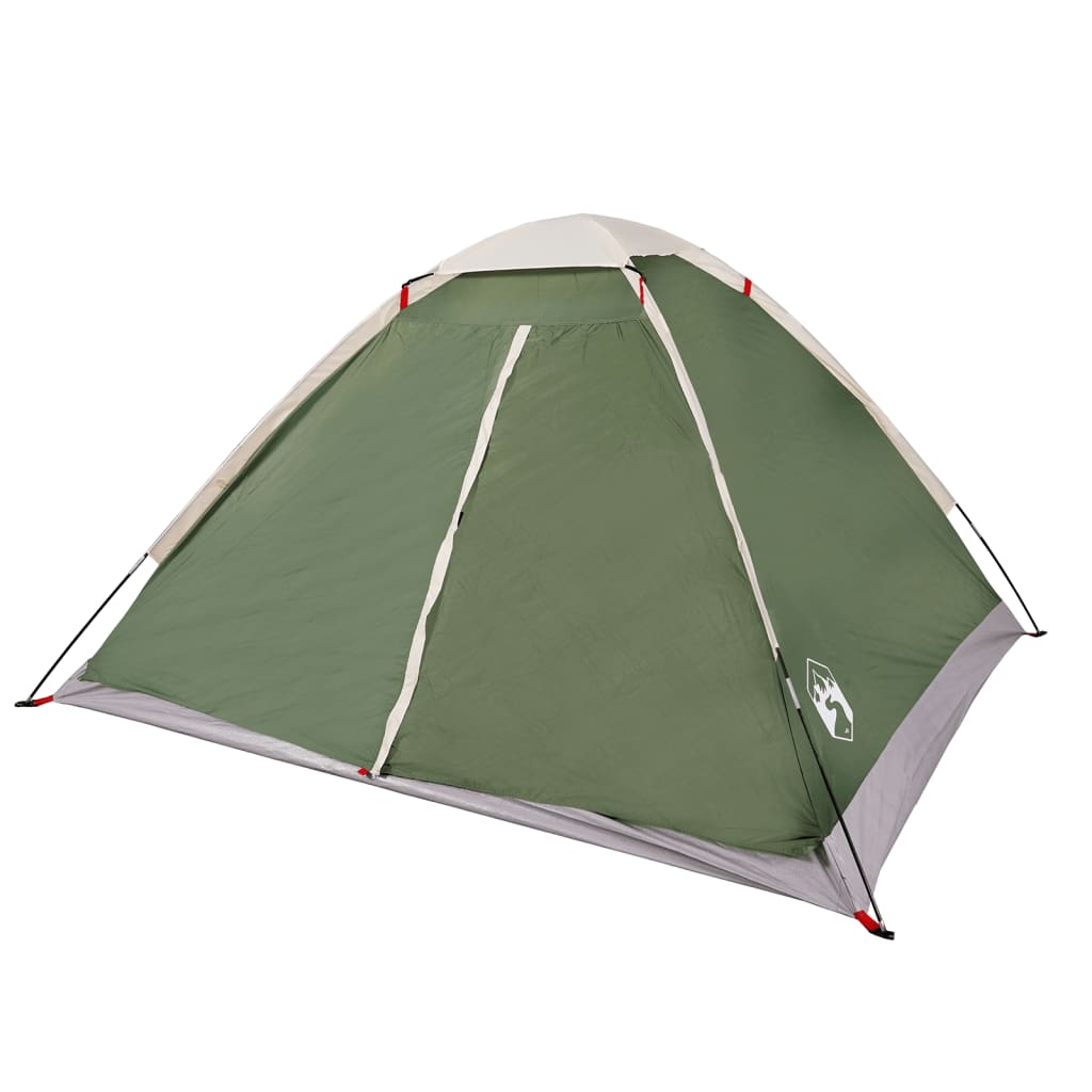 vidaXL Camping Tent Dome 4-Person Green Waterproof