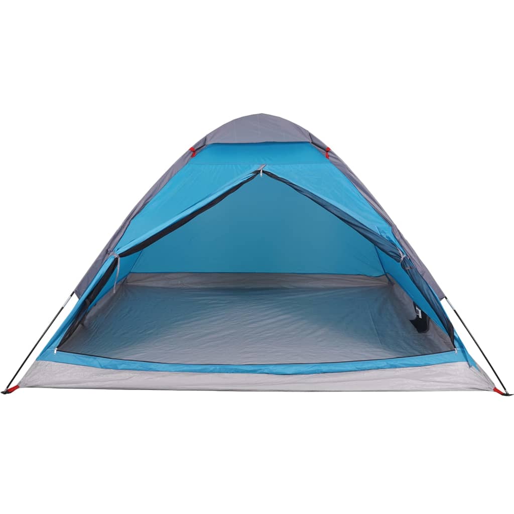 vidaXL Camping Tent Dome 4-Person Blue Waterproof