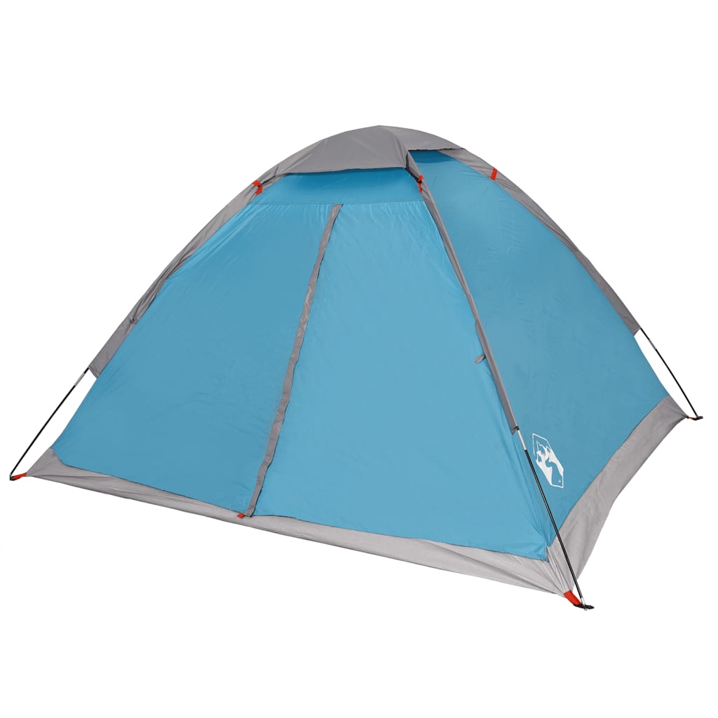 vidaXL Camping Tent Dome 4-Person Blue Waterproof