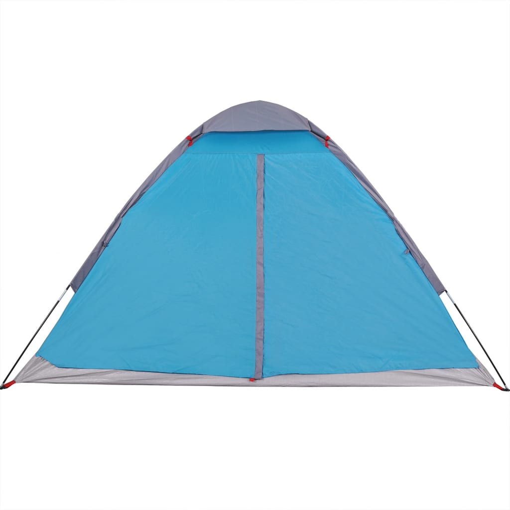 vidaXL Camping Tent Dome 4-Person Blue Waterproof