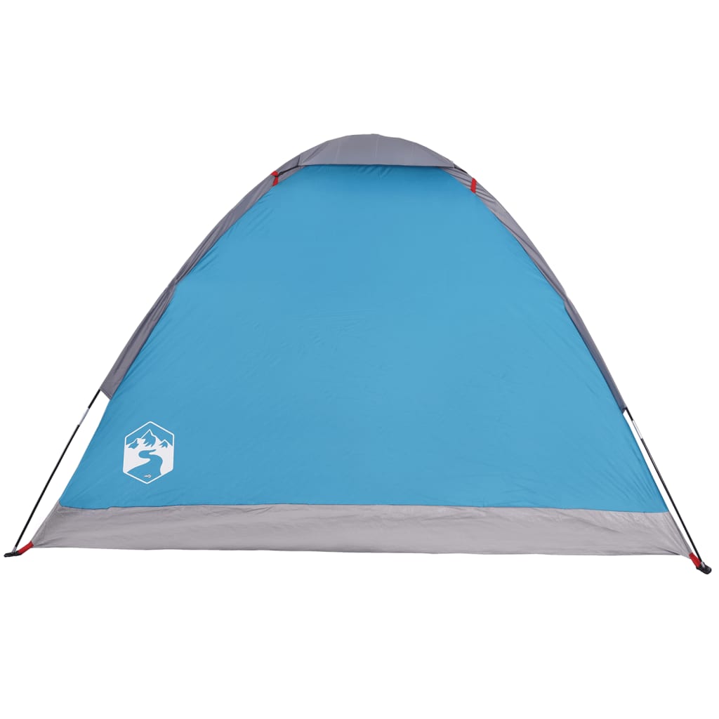 vidaXL Camping Tent Dome 4-Person Blue Waterproof