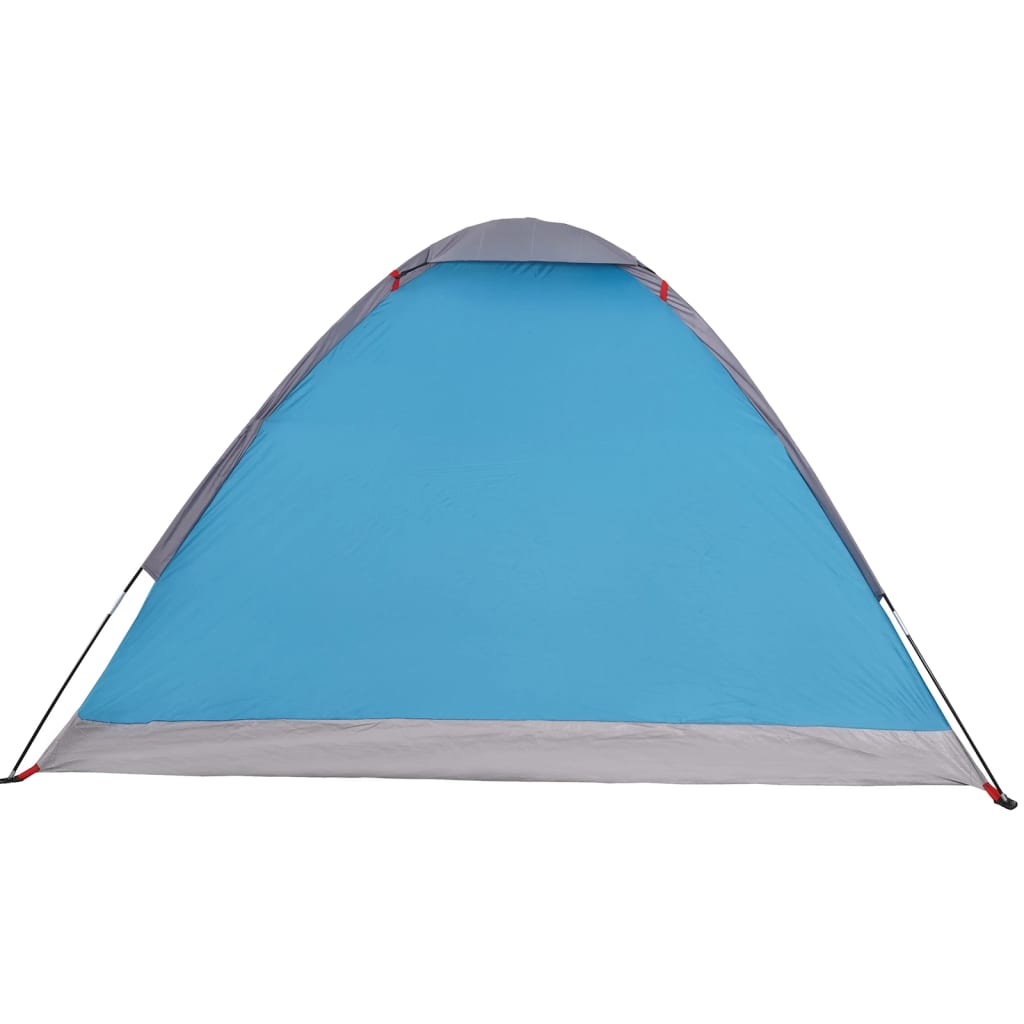 vidaXL Camping Tent Dome 4-Person Blue Waterproof