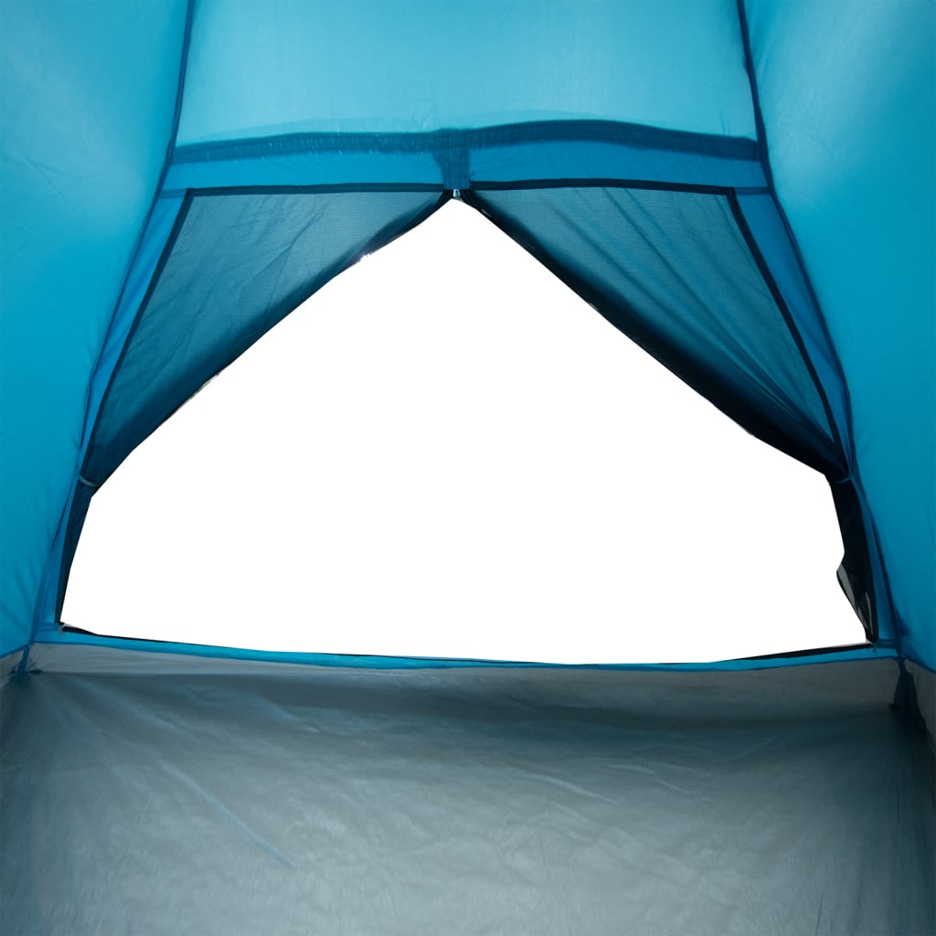 vidaXL Camping Tent Dome 4-Person Blue Waterproof