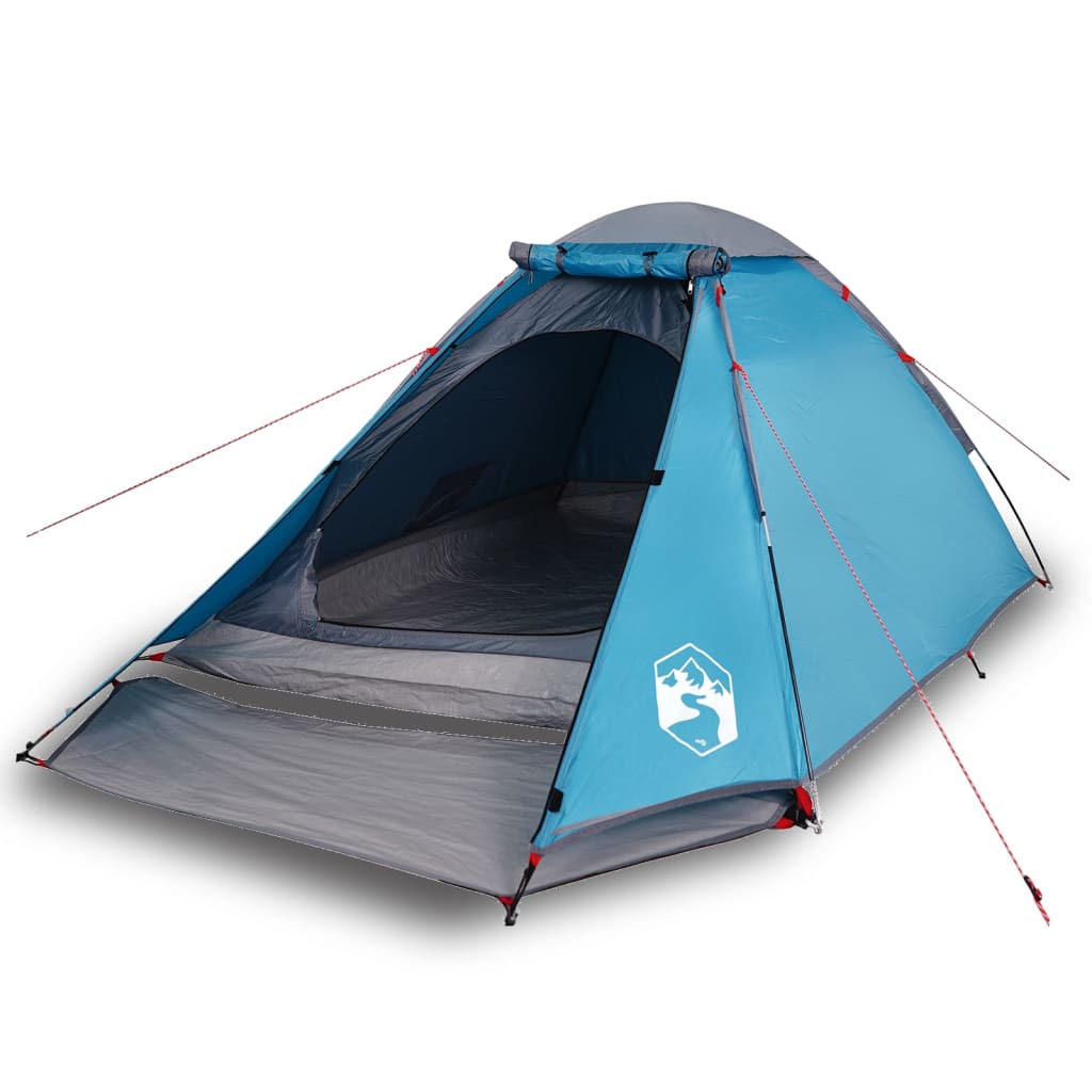 vidaXL Camping Tent Dome 2-Person Blue Waterproof