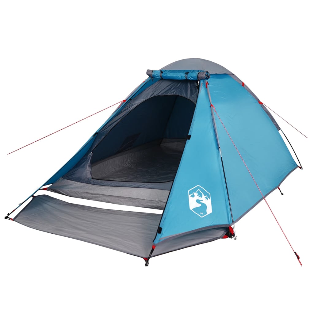 vidaXL Camping Tent Dome 2-Person Blue Waterproof