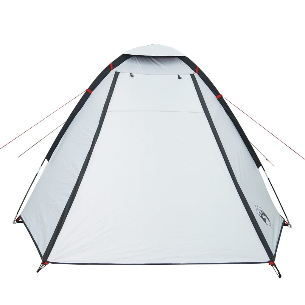 vidaXL Camping Tent Dome 2-Person White Blackout Fabric Waterproof