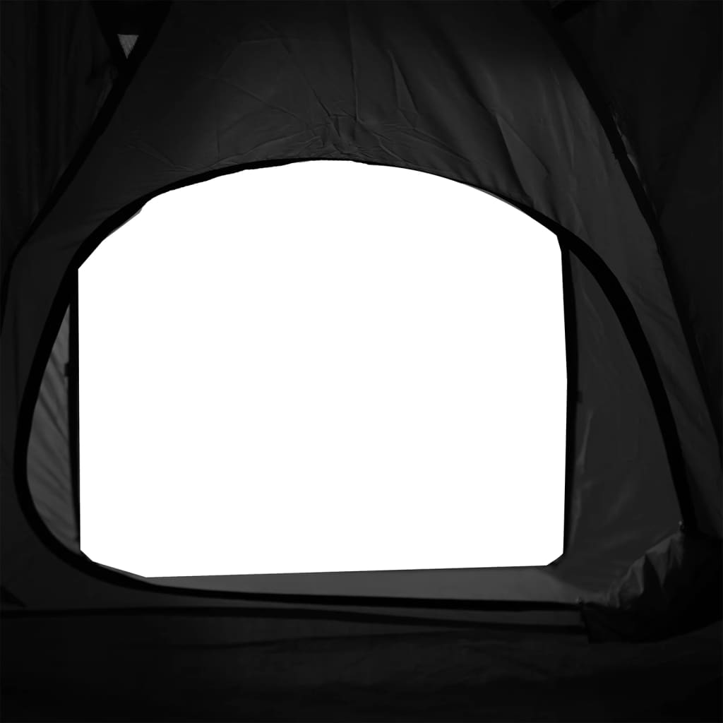 vidaXL Camping Tent Dome 2-Person White Blackout Fabric Waterproof