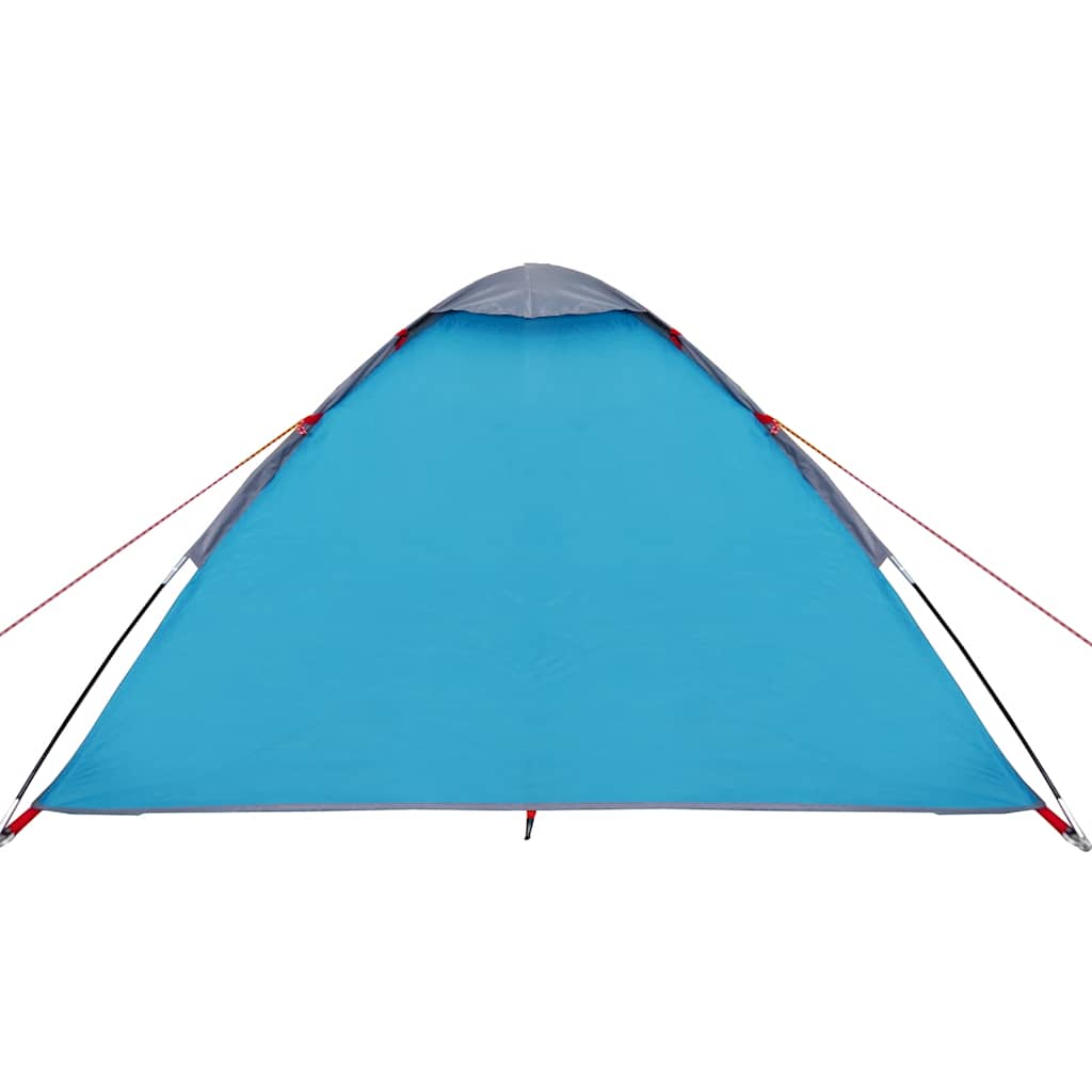 Camping Tent Dome 4-Person Blue Waterproof