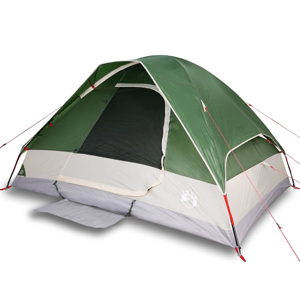 vidaXL Camping Tent Dome 2-Person Green Waterproof