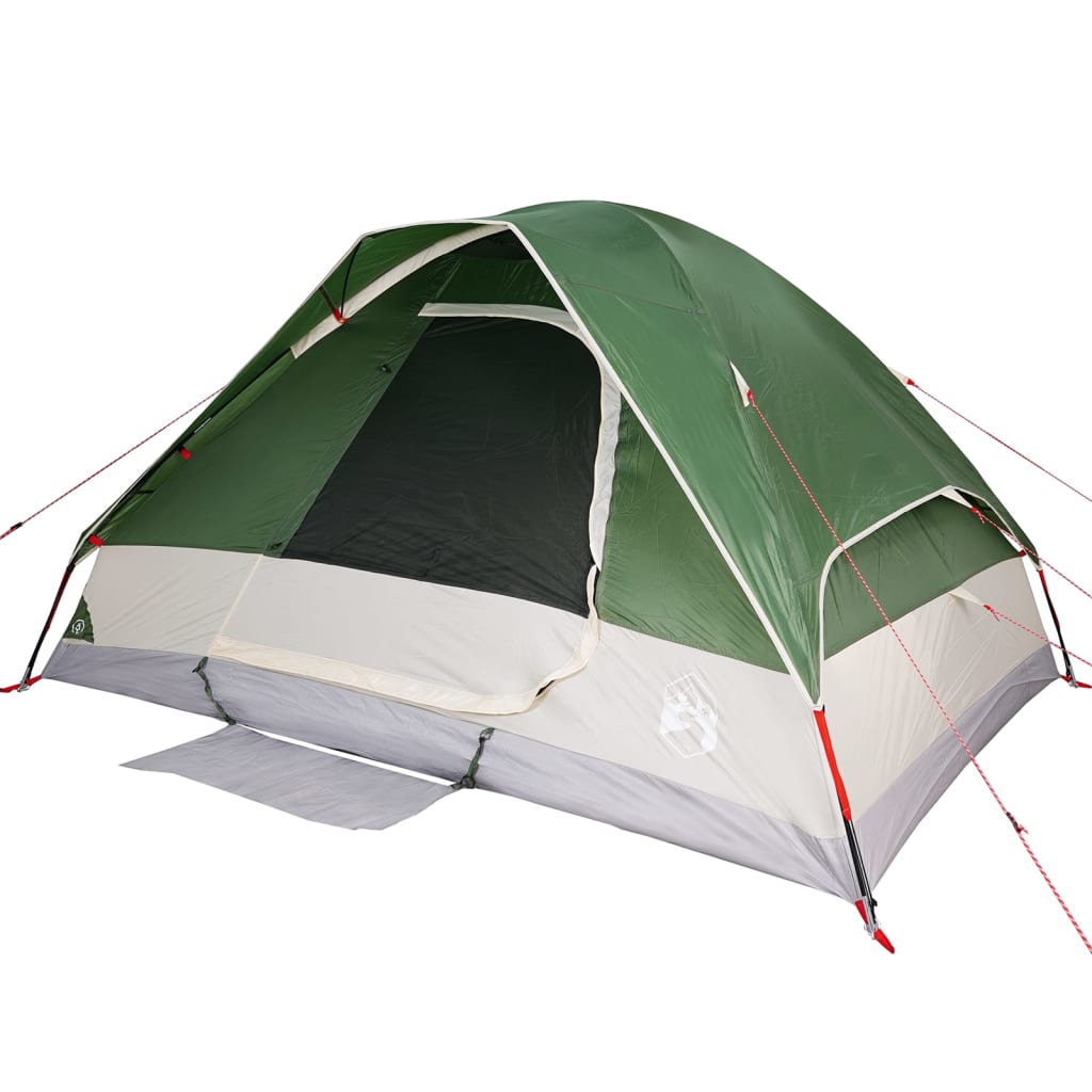 vidaXL Camping Tent Dome 2-Person Green Waterproof