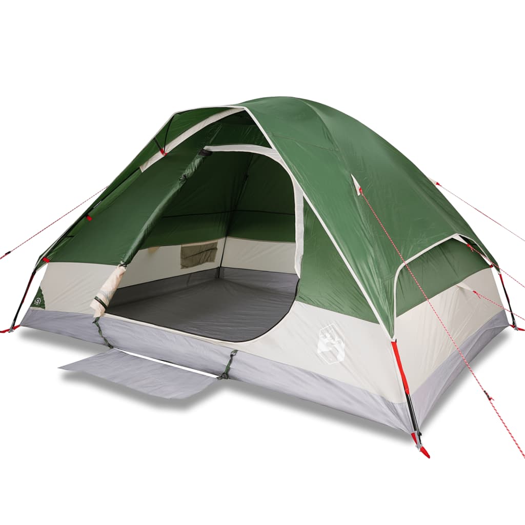 vidaXL Camping Tent Dome 2-Person Green Waterproof