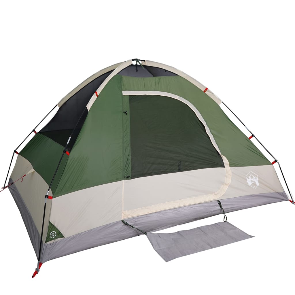 vidaXL Camping Tent Dome 2-Person Green Waterproof