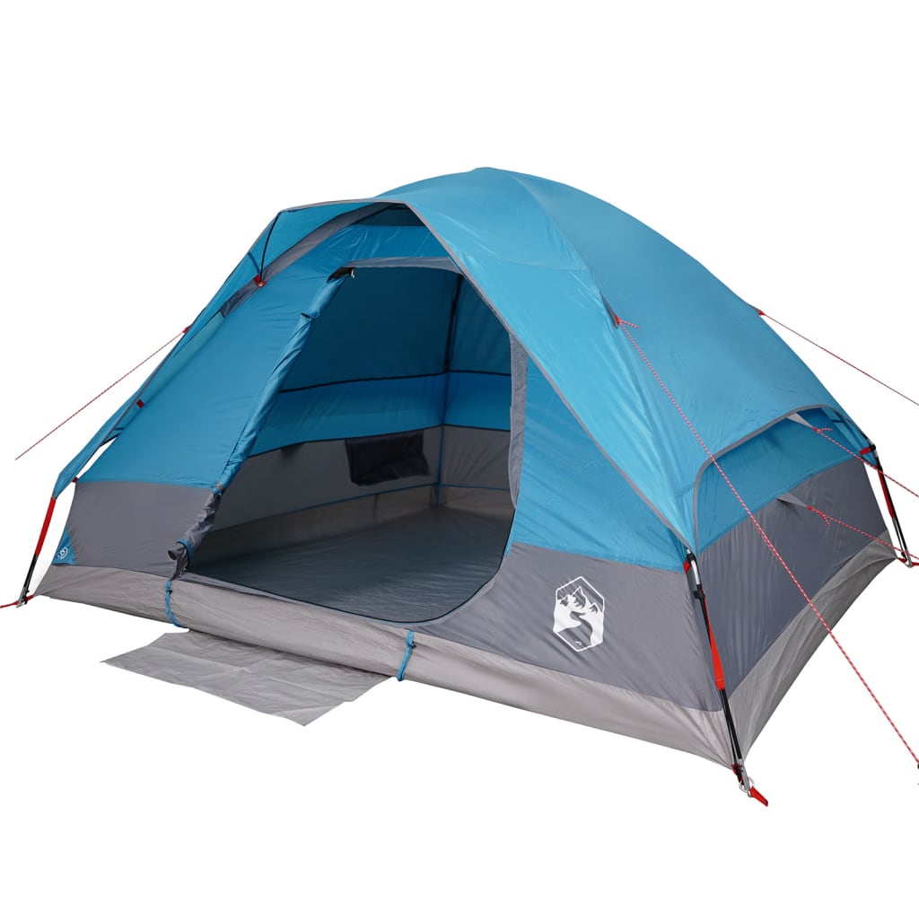 vidaXL Camping Tent Dome 2-Person Blue Waterproof