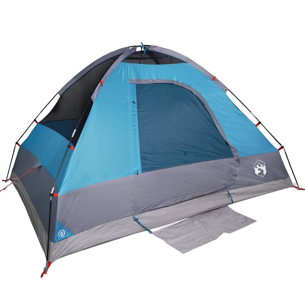 vidaXL Camping Tent Dome 2-Person Blue Waterproof