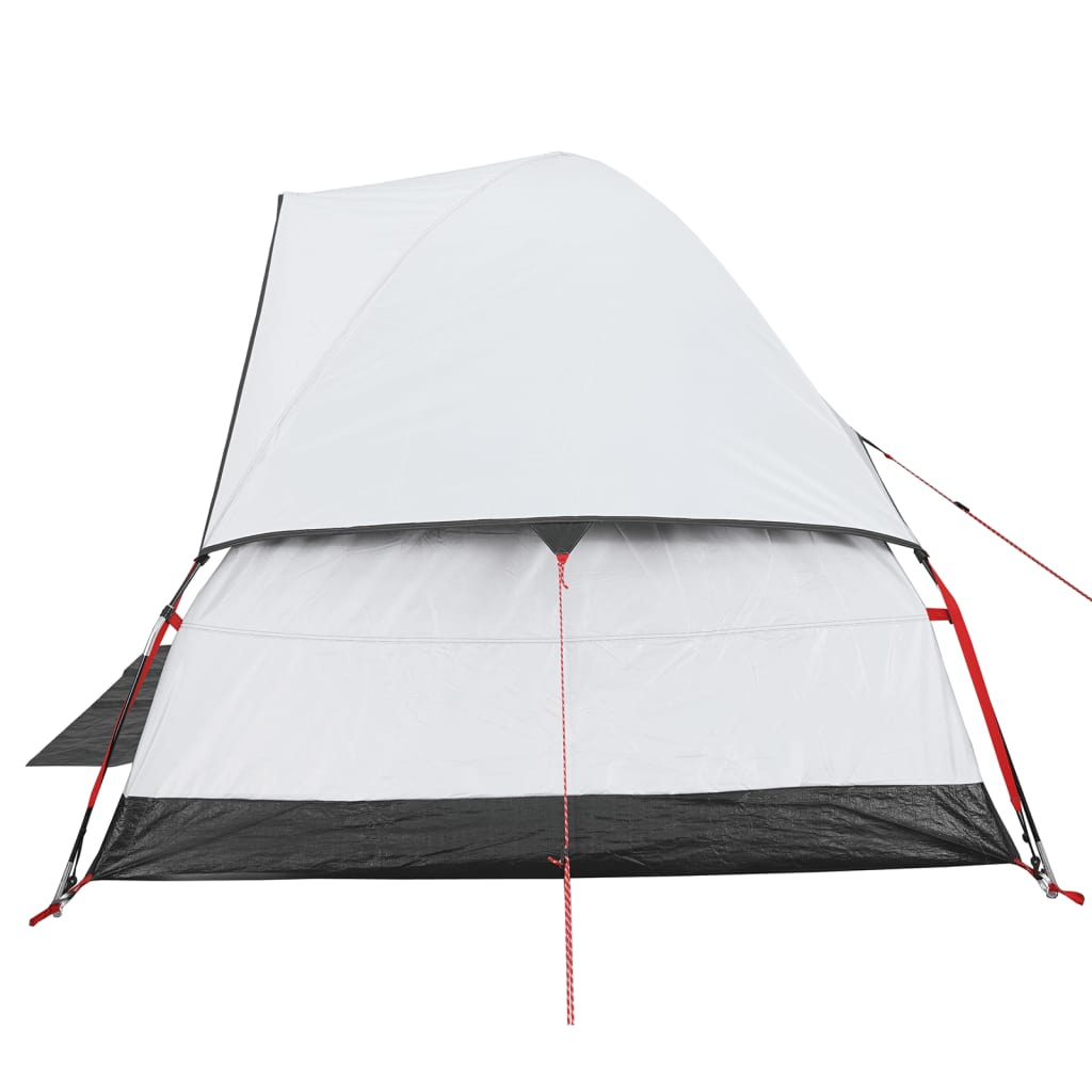 vidaXL Camping Tent Dome 2-Person White Blackout Fabric Waterproof