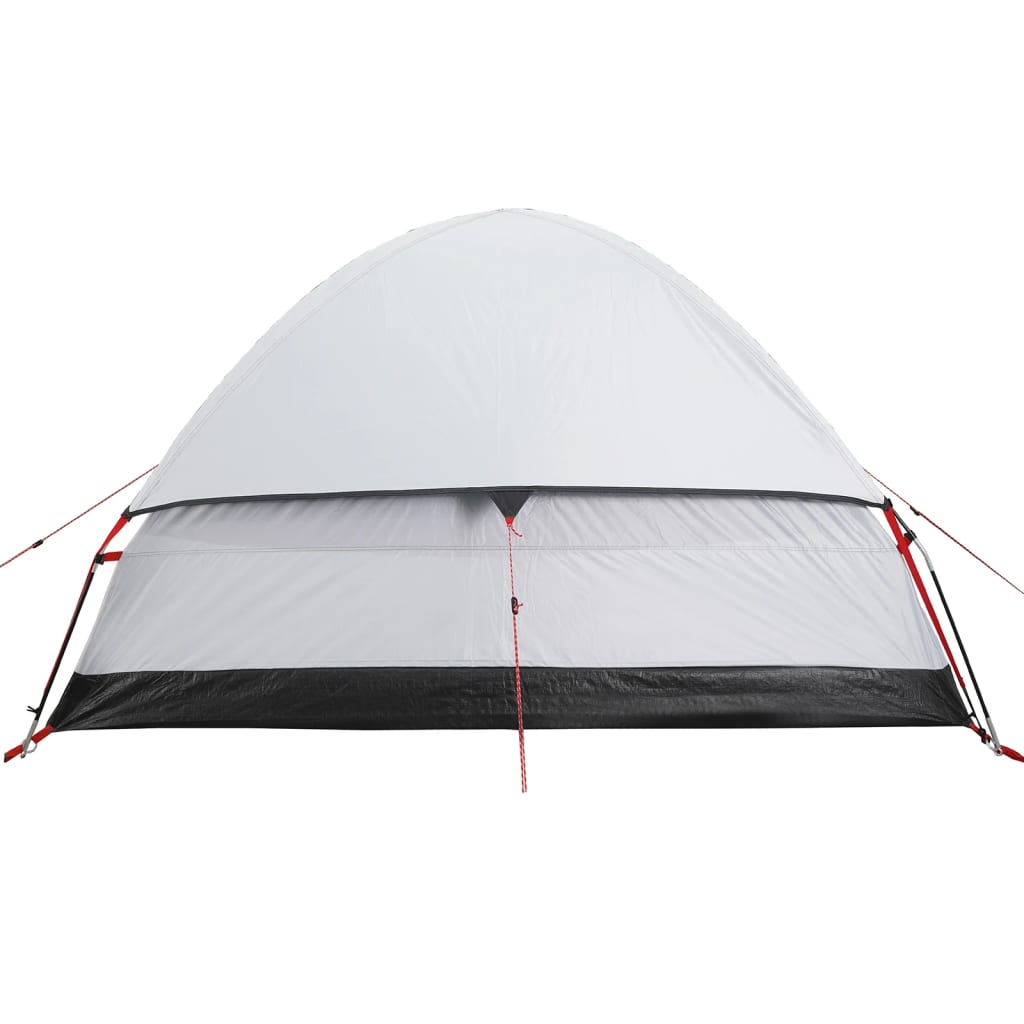 vidaXL Camping Tent Dome 2-Person White Blackout Fabric Waterproof