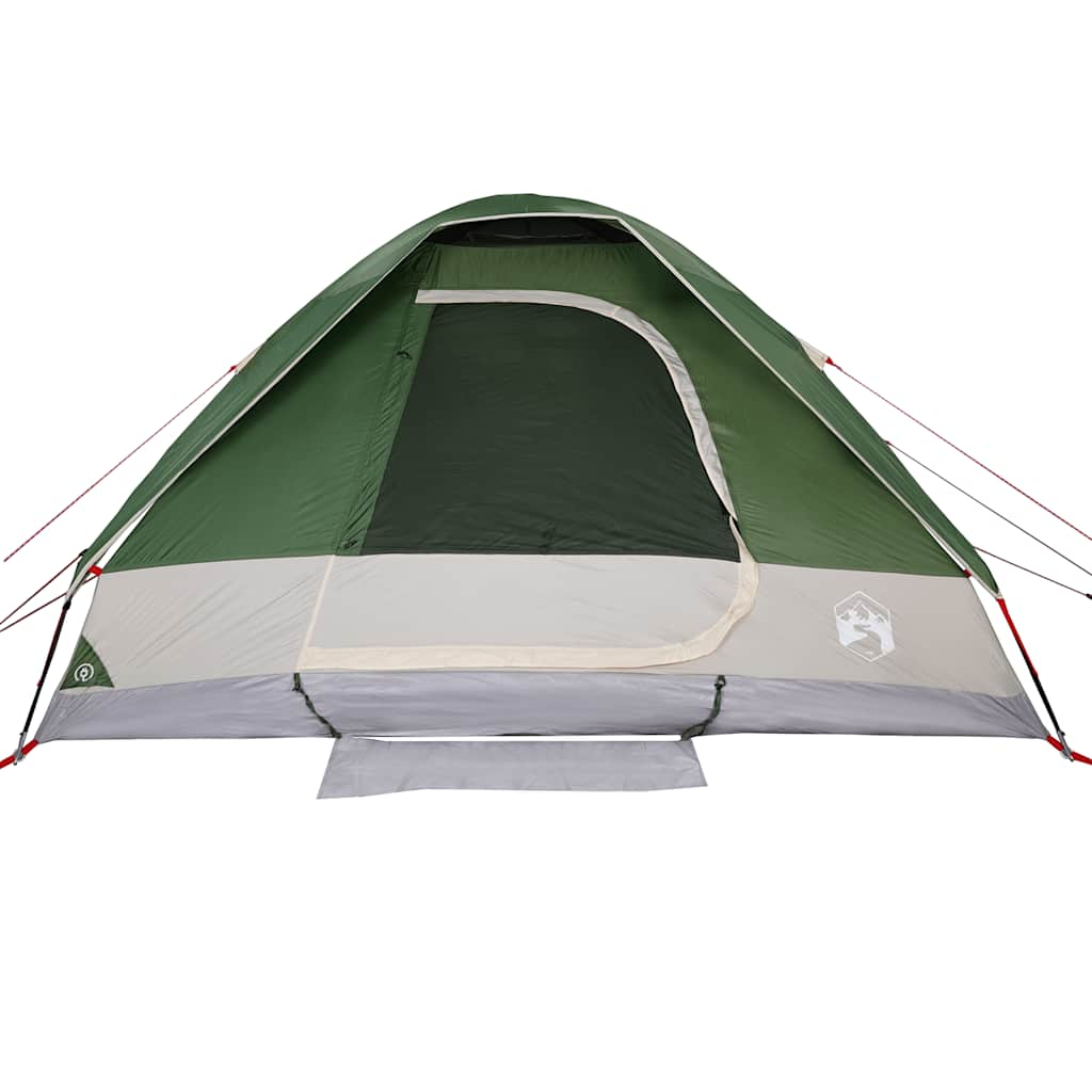 vidaXL Camping Tent Dome 4-Person Green Waterproof