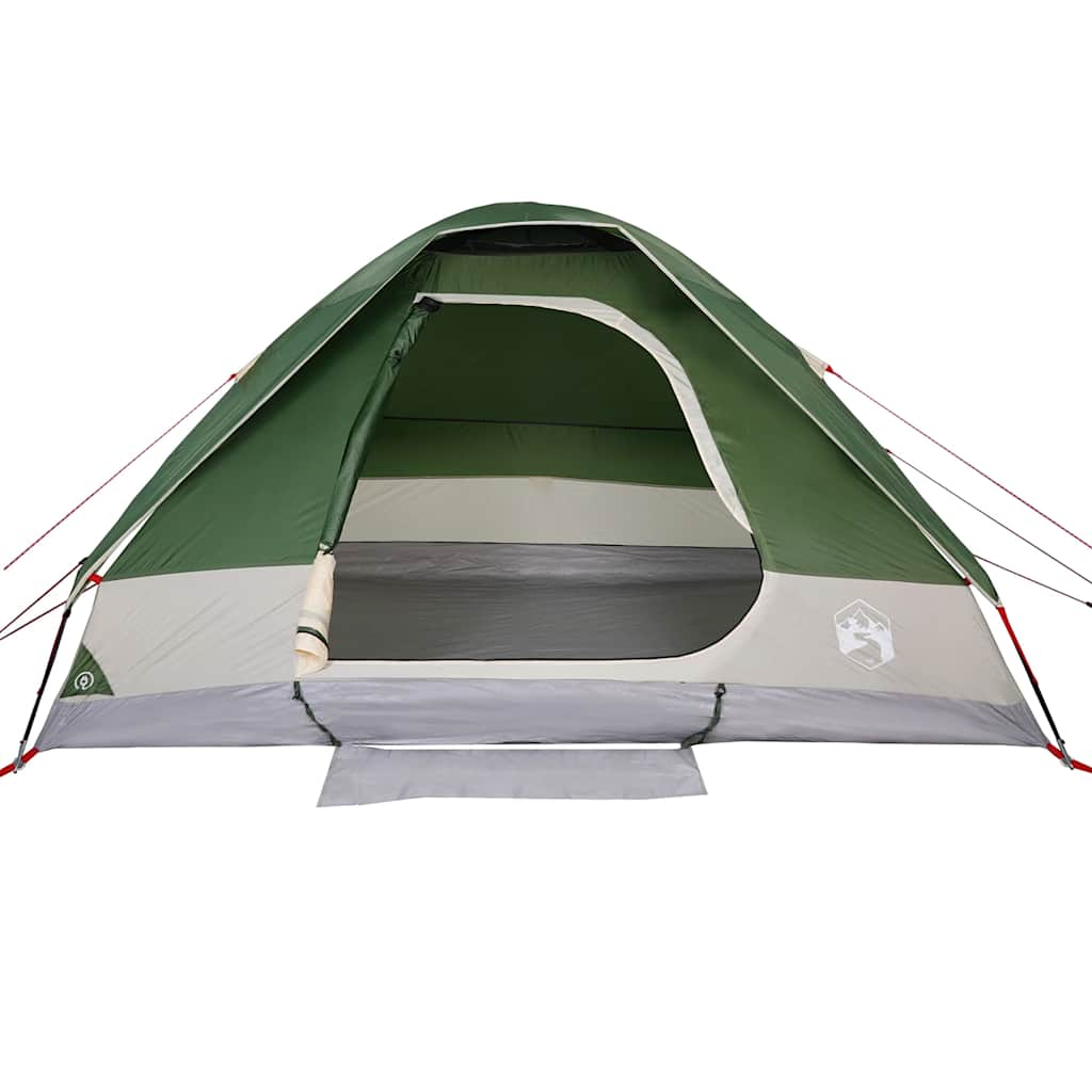 vidaXL Camping Tent Dome 4-Person Green Waterproof