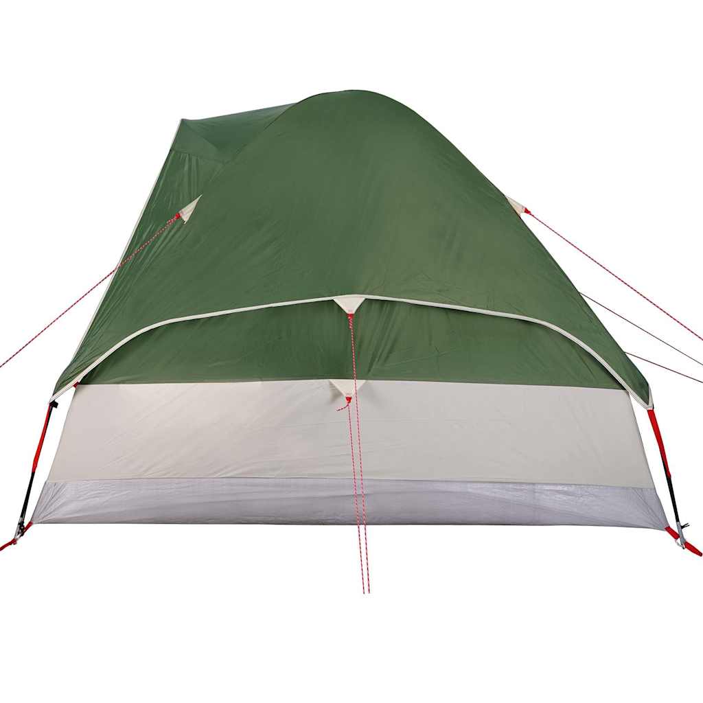 vidaXL Camping Tent Dome 4-Person Green Waterproof