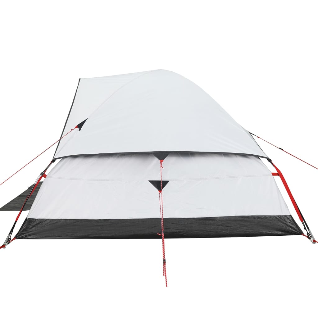 vidaXL Family Tent Dome 6-Person White Blackout Fabric Waterproof