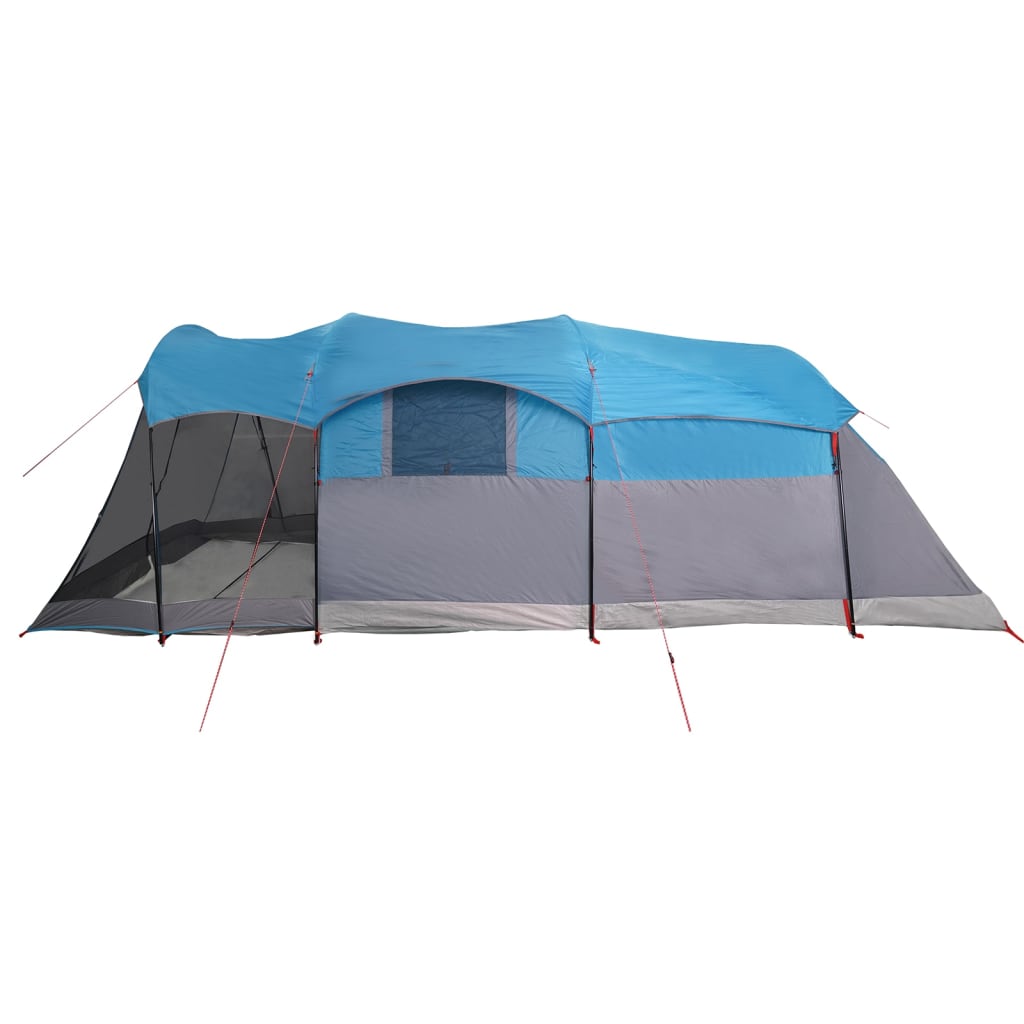 vidaXL Family Tent Tunnel 8-Person Blue Waterproof