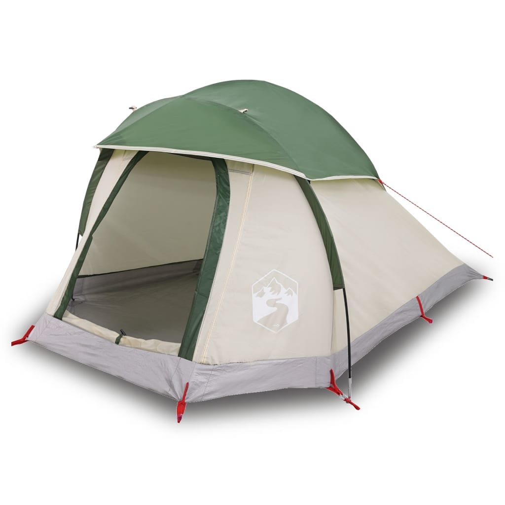 vidaXL Camping Tent Dome 1-Person Green Waterproof