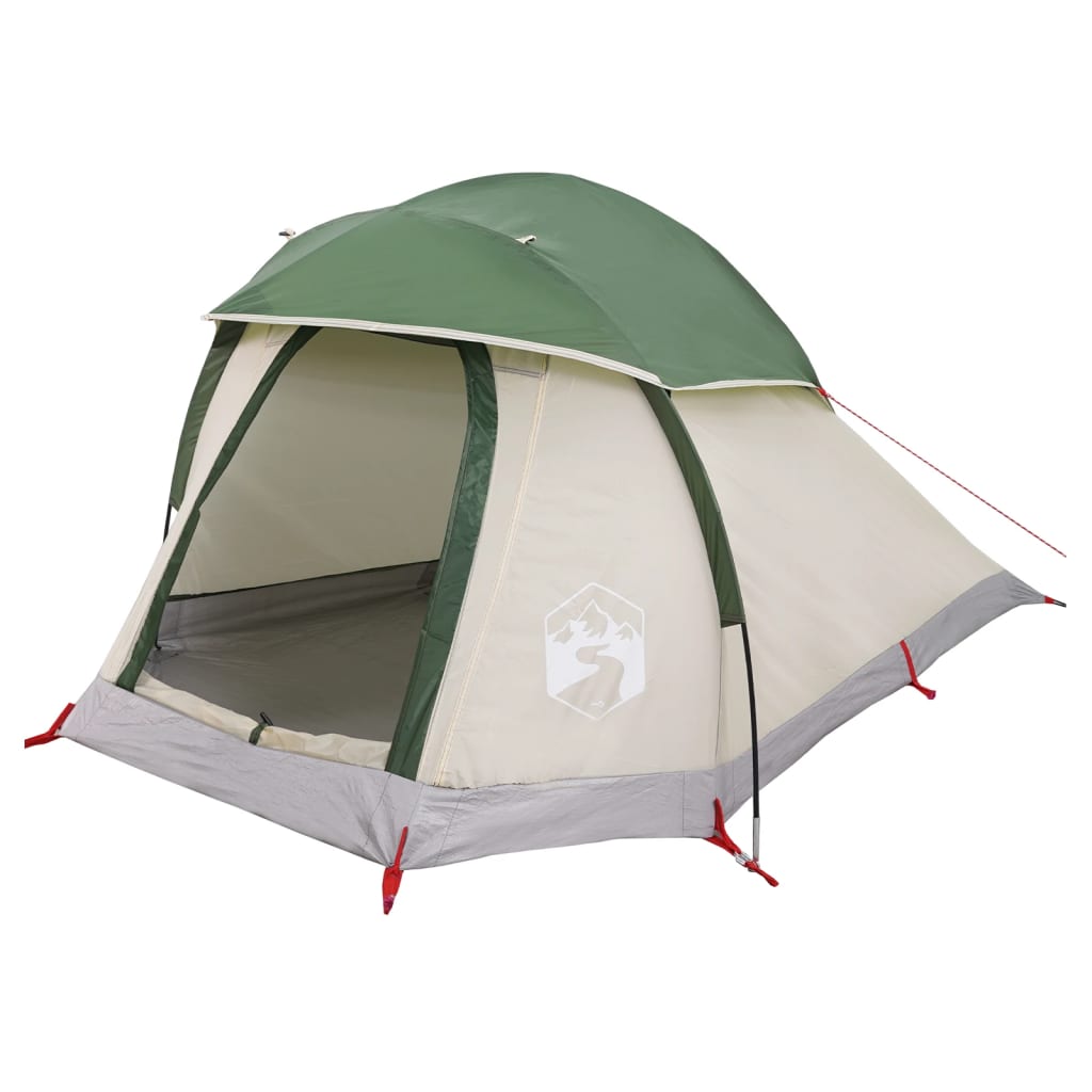 vidaXL Camping Tent Dome 1-Person Green Waterproof