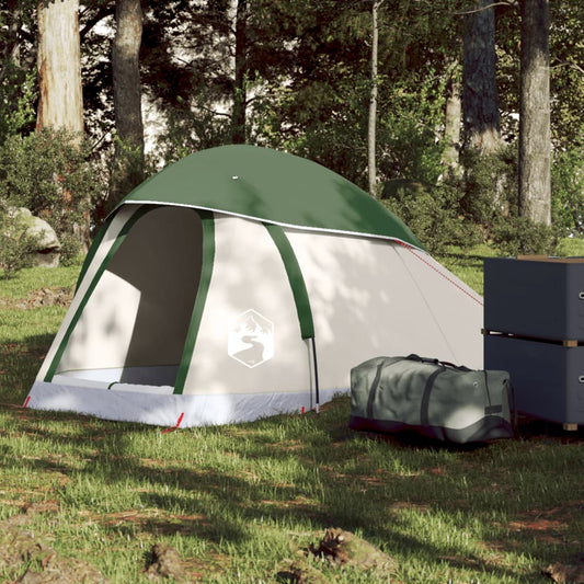 vidaXL Camping Tent Dome 1-Person Green Waterproof