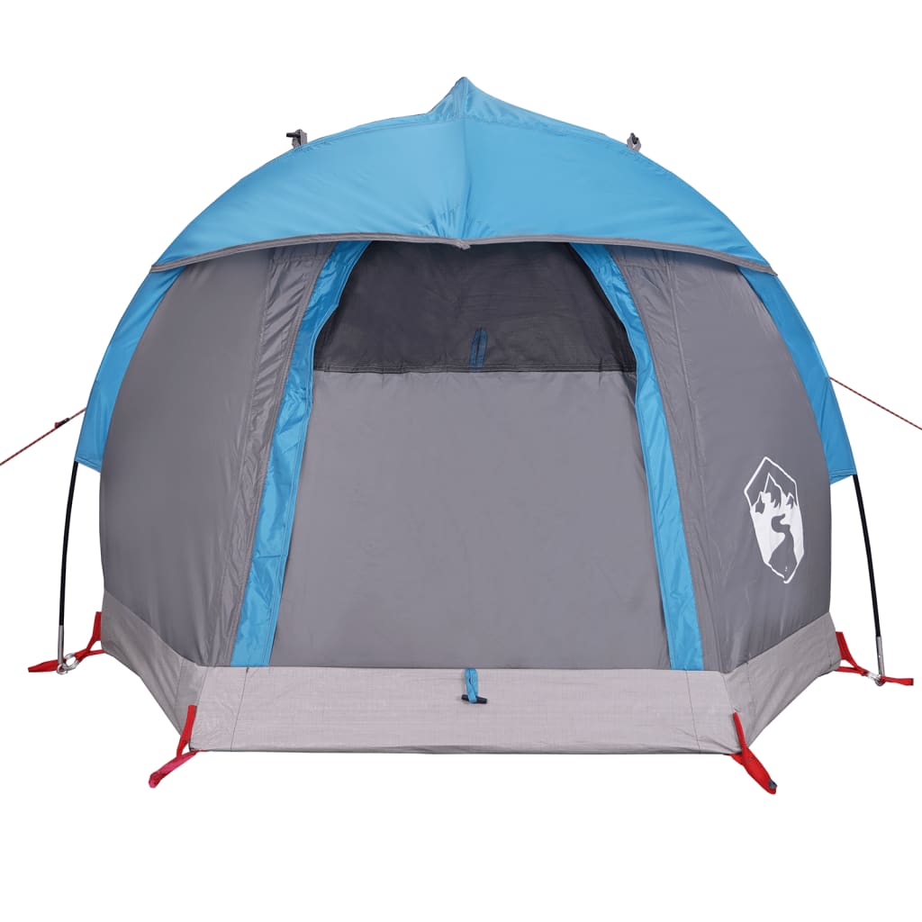 vidaXL Camping Tent Dome 1-Person Blue Waterproof