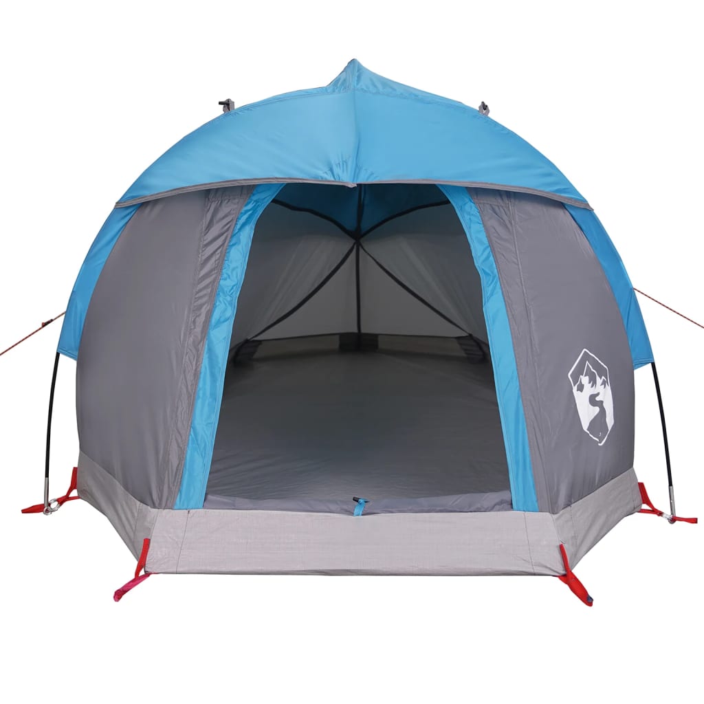 vidaXL Camping Tent Dome 1-Person Blue Waterproof