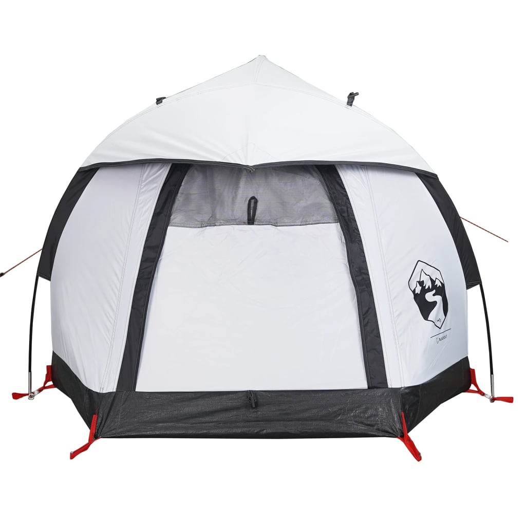 vidaXL Camping Tent Dome 1-Person White Blackout Fabric Waterproof