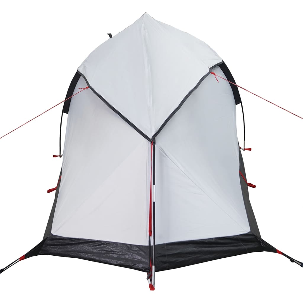 vidaXL Camping Tent Dome 1-Person White Blackout Fabric Waterproof