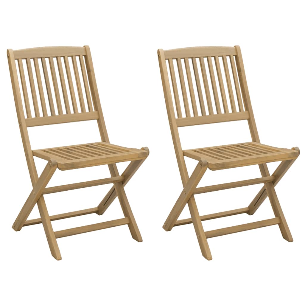 Folding Garden Chairs 2 pcs 44x50x88 cm Solid Wood Acacia